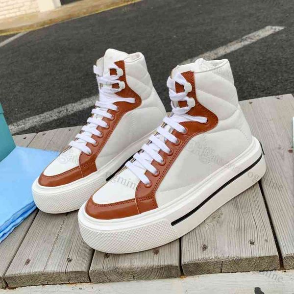 

prad shoes boots casual shoes sneakers sports 16hs triangle with small bag woman platform luxury nylon comfortable fashion lady prads 1vtz