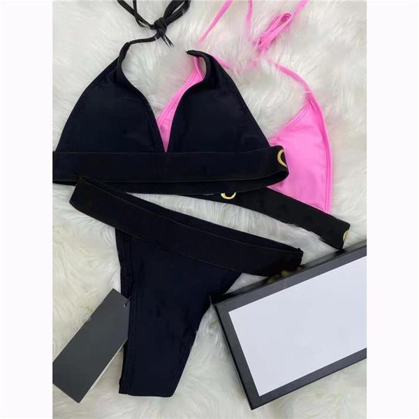 

womens swimwears swimsuits luxurys designers bikini swimsuit summer swimwear for women bathing suits bikinis underwear 2 piec220f, White;black