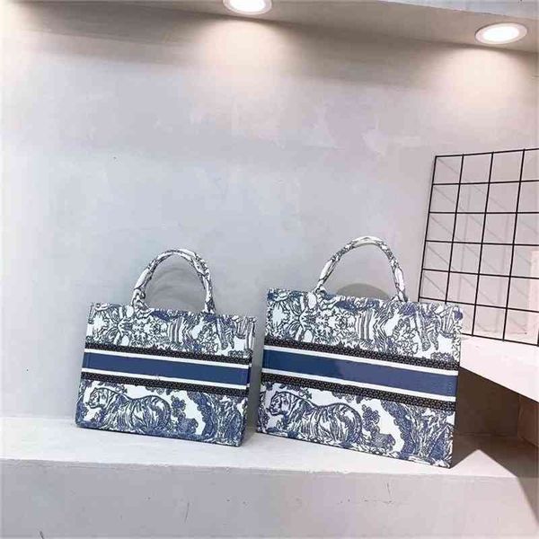 

tote bag handbags 7a high end quality book tiger embroidery lady classic fashion shoulder handbag purses bags for women