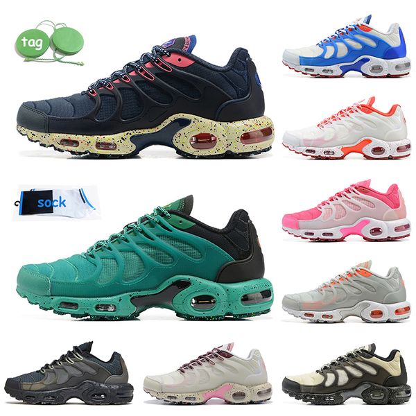 

women mens trainers tn terrascape running shoes navy blue pink dark green black barely volt grey orange sail sea glass mint green tnplus tns