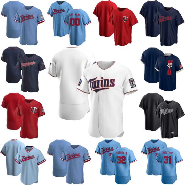 

2022 custom jersey mens women youth minnesota''twins''50 brent rooker 32 matt shoemaker 9 andrelton simmons 31 devin sme, Blue;black