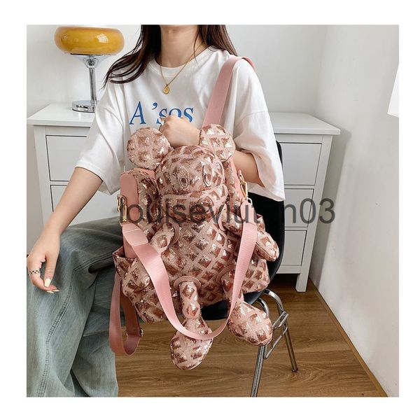 

designer basketball school cute mouse backpack tote shoulder handbag mens womans lovers cute cartoon fashion student sequin leisure large ca