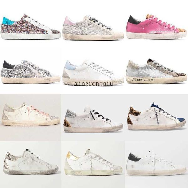 

designer shoes sneaker casual shoes man shoe golden spuer star luxury sequin classic white do-old dirty superstar