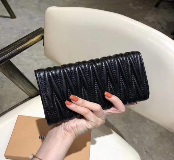

ship brand ysiykiy clutch fashion women039s wallet genuine leather purse no zipper sheepskin long wallets, Red;black