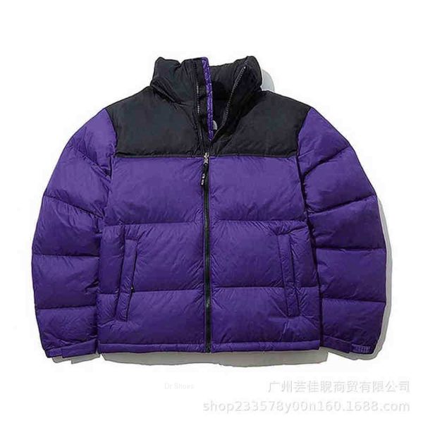 

2022 luxury brand winter coat cotton-padded casual parker standing collar men's and women's winter and autumn down jackets winter, Black