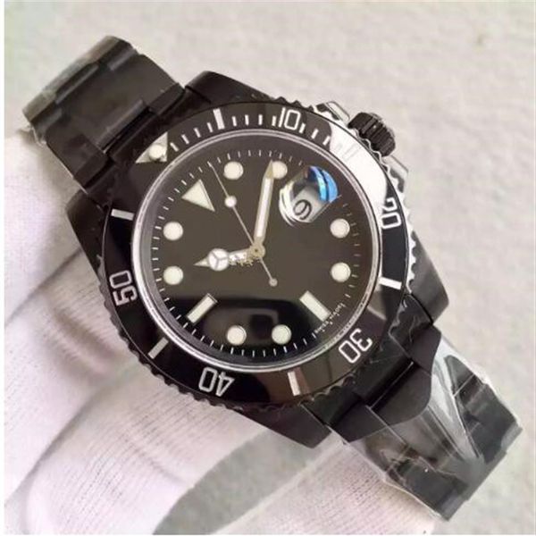 

classic sub series banford black 2813 automatic movement sapphire glass original folding buckle wristwatches #992367, Slivery;brown