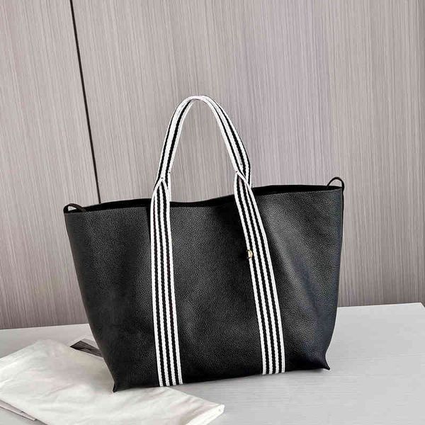 

totes tote bags women shopping handbag striped portable shoulder leather luxury designer crossbody female high capacity mummy bucket 220331