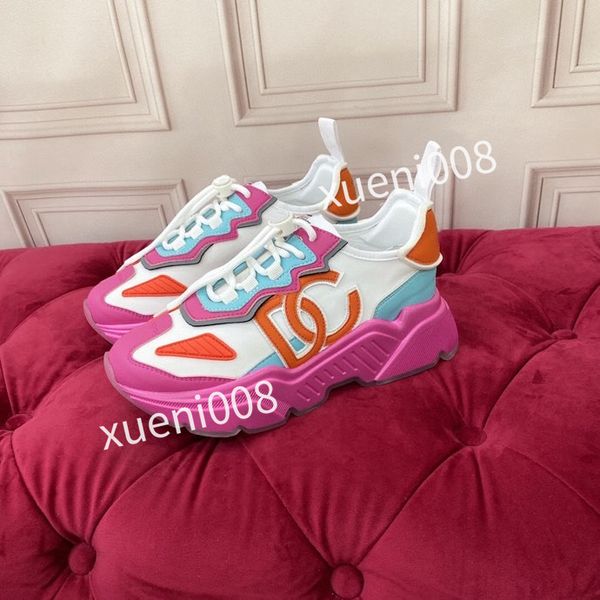 

2022 sports shoes sneakers shoe classic casual luxury desginer real leather loafers lace up fashion designers with hc210403, Red;white