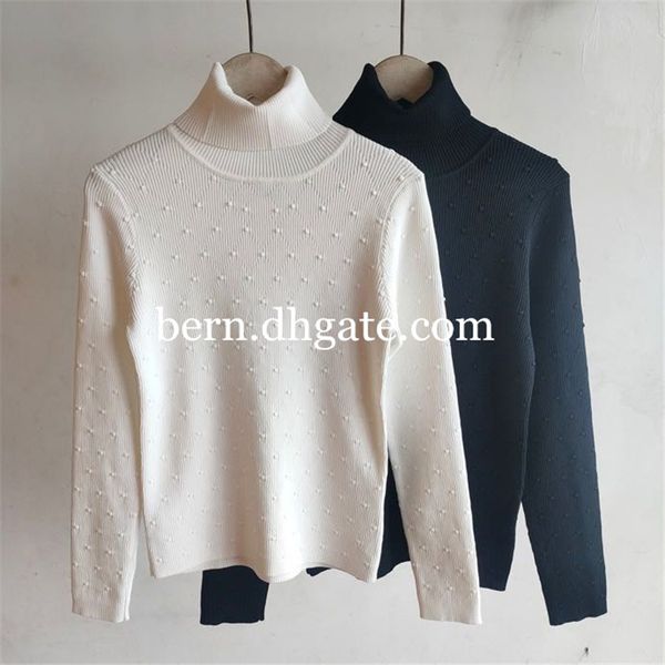 

women's knitted sweater fashion high collar pullover winter sweaters for lady s m l