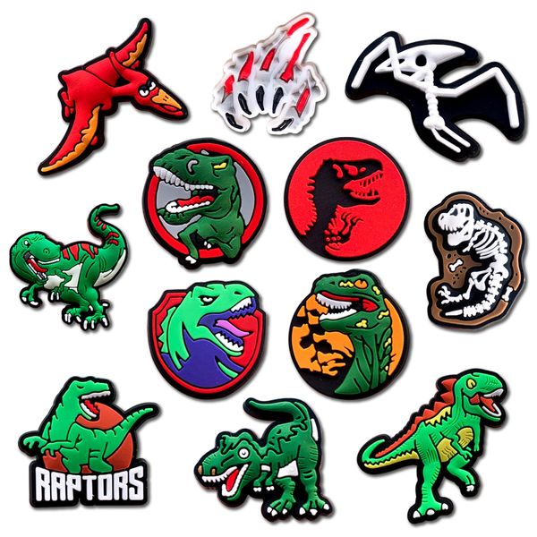 

shoe parts accessories dinosaur shoes decoration charms for croc clog jurassic sandals boys girls teens men women adts par shoesbagzq amrlz, White;pink