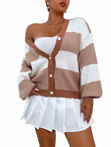 

plus size t-shirt plus striped pattern drop shoulder cardigan a6bw#, Black