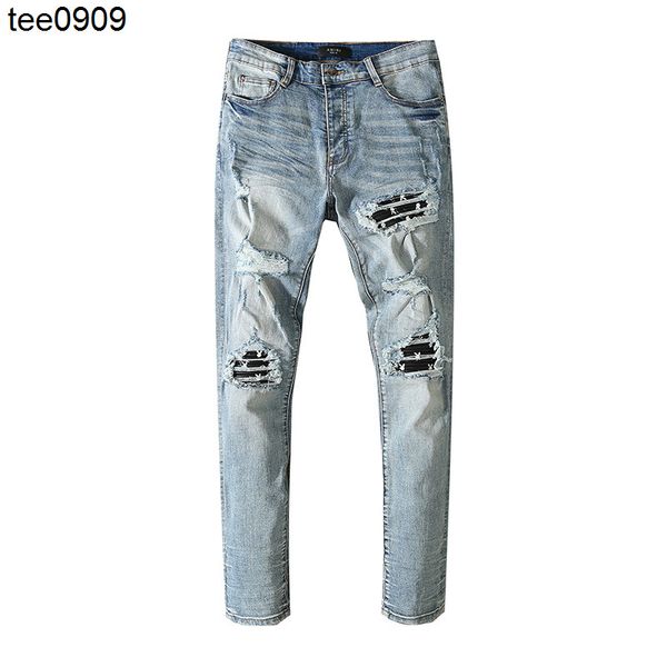 

men's jeans washed worn and damaged black blue jeans high street