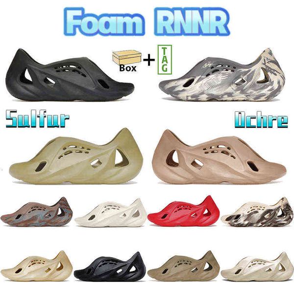 

box foam rnnr beach slippers sandals women slides designer shoes sulfur stone sage sand grey cream clay black ararat mineral blue
