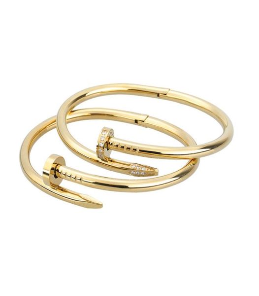 

50off with box set gold silver titanium steel cuff bracelet inlay diamond s, White