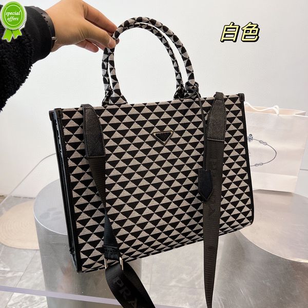 

designer clutch bag purses ladies handbags evening clutches new black white contrast tote canvas embroidery portable large capacity shopping
