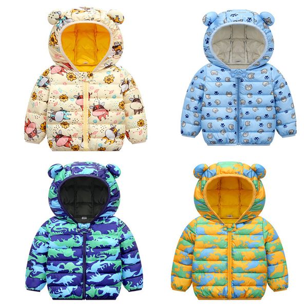 

jackets autumn winter baby kids solid outerwear infants boys girls hooded jacket coats clothing christmas cotton padded clothes jyf 220908, Blue;gray