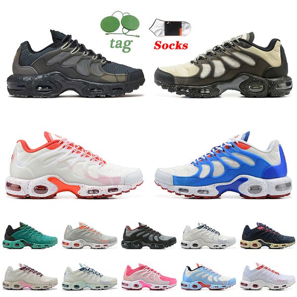

2022 fashion tn terrascape plus running shoes black barely volt beige white red blue red pink dark green grey sail sea glass tnplus terrasca