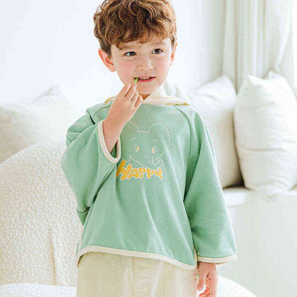 

hoodies sweatshirts bebezoo kids hoodie long sleeve raglan-sleeves baby autumn boys girls casual wear toddler skin-friendly soft outfits 09, Black