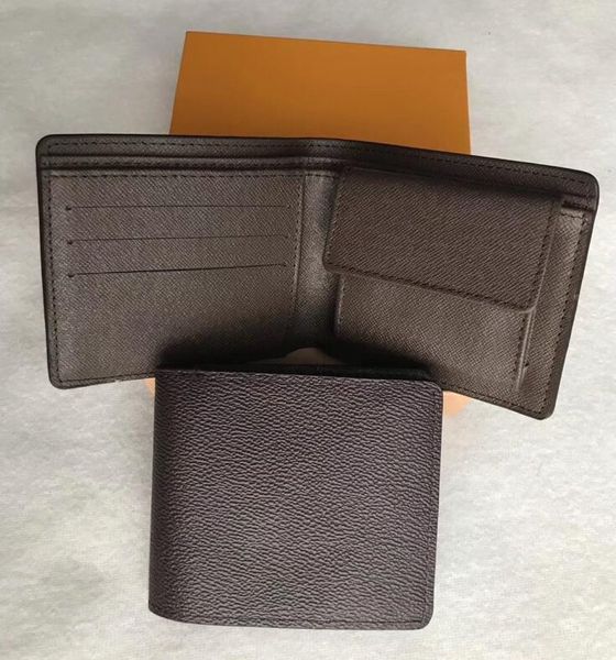 

fshion designer paris plaid style mens wallet luxury men purse special multipleshort small bifold wallets with box, Red;black