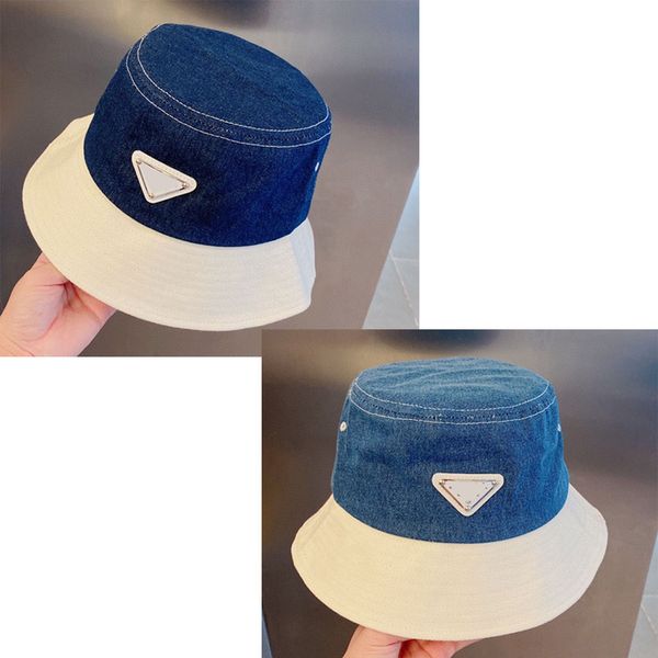 

luxury wide brim hat designer bucket hats casquette trucker hat men denim fitted caps cowboy bonnet beanie baseball cap snapbacks casual pat, Blue;gray