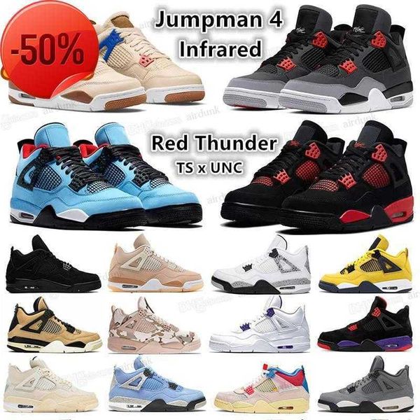 

basketball shoes boots 4 4s men women basketball shoes sneakers red thunder sail black cat white oreo pure money lightning infrared universi