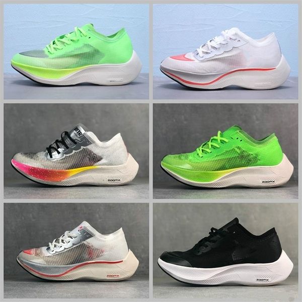 

2019 new zoomx vaporfly next% volt running shoes outdoor women breathable casual jogging shoe mens designer sneakers sport trainer265u, Black