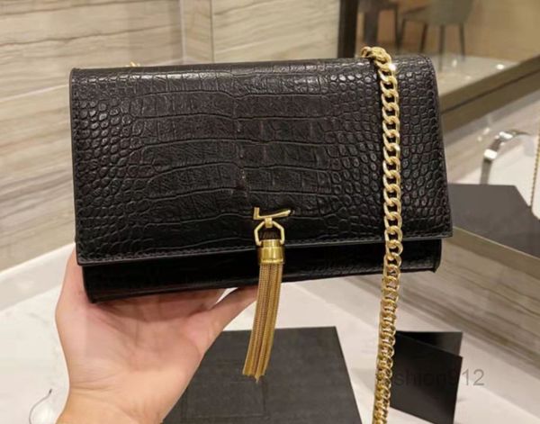 

evening bags womens chain cross body bags 2022 luxurys designers ss lady fashion plain alligator square chains shoulder casual crocodile han