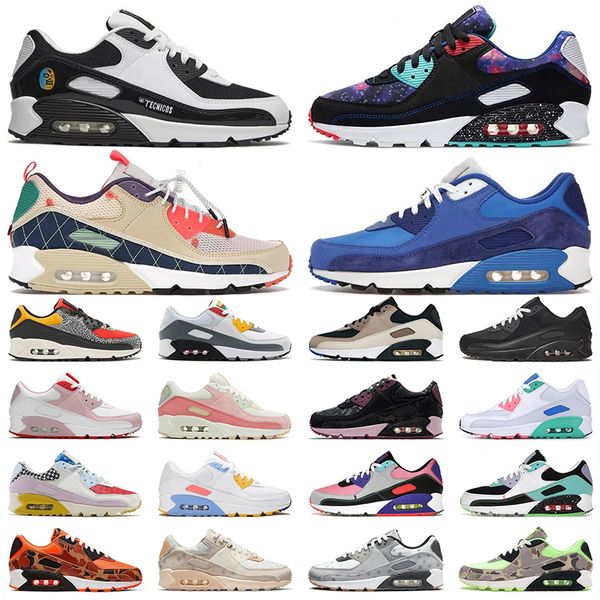 

90s 90 running shoes man woman triple black white infrared valentine day grey fog shimmer polka laser blue bacon unc pink oxford cargo khaki