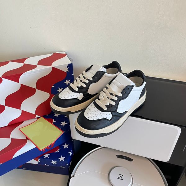 

fashion autris casual shoes usa medalist leather low sneaker designer women sneakers triple white black azure blue gold red silver pink wome