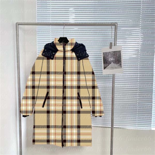 

womens grid long downs jacket winter puffers coats female casual with lady slim outwear thicken high grade keep warm ladies coat, Black