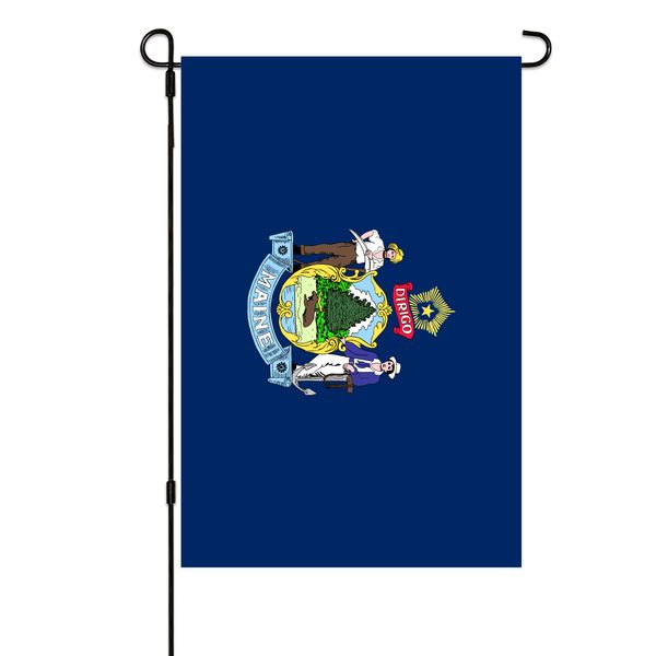 

maine state garden flags 30x45cm vertical double sided outdoor welcome banner for yard outdoor decor