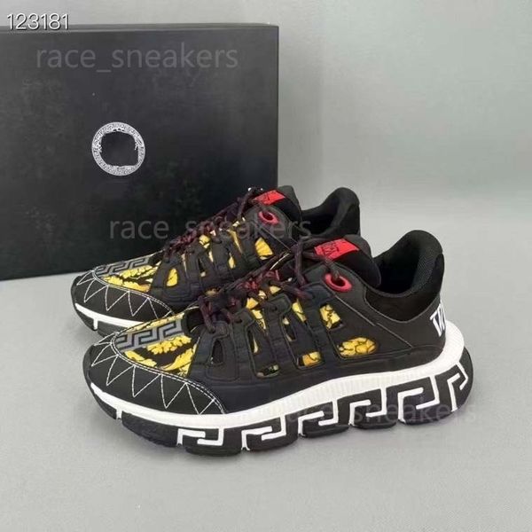 

trigreca sneakers 4.0 casual shoes men barocco printing green black white print gold gum silver grey fashion original men track trainers sho