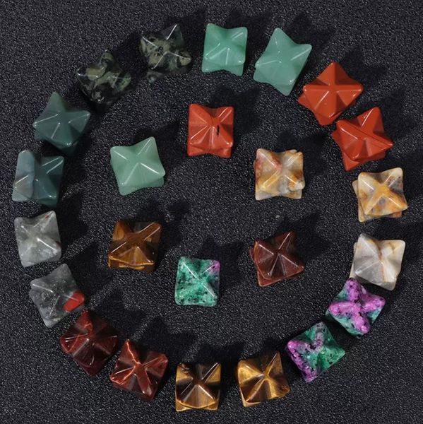 

stone 12-1m natural stone star shape beads undrilled polished tiger eye agates hexagram meditation jewelry for diy home dhseller2010 dhe6s, Black