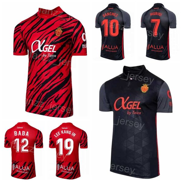 

22-23 rcd mallorca soccer 11 lago junior jerseys club 9 abdon prats 12 iddrisu baba 8 clement grenier 21 antonio raillo 7 vedat muriqi footb, Black;yellow