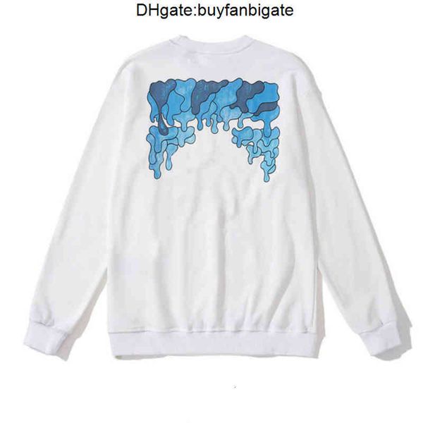 

mens sweatshirt sportswear classic hoodie loose offs designer fashion hoodies pullover hip hop oil paint back arrow x men unise, Black