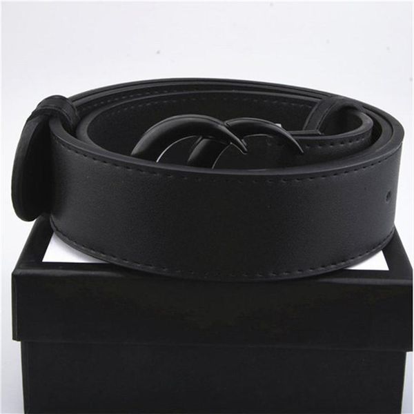 

2021fashion woman man leather belt men's women's lady bridal belts g big gold buckles party jeans with box229d, Black;brown