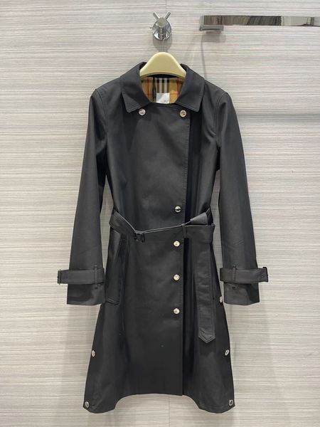 

milan runway women's trench coats 2022 new autumn winter lapel neck long sleeve panelled designer coats brand same style outerwear 0908, Tan;black