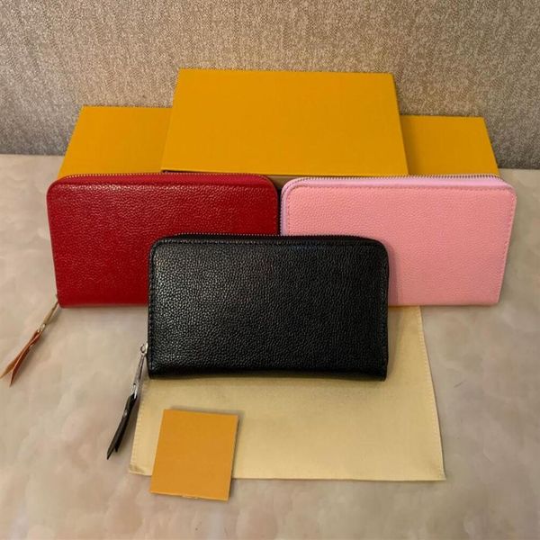 

designers zippy mens wallet luxury evening bags coin purse embossed zipper clutch wallets purses 2022209r, Red;black