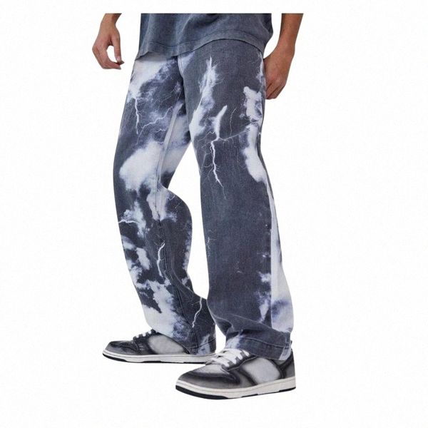 

men's pants men's pants 2021 summer casual bodybuilding pocket denim printed sports full length fashionable design daily pant k5vc, Black