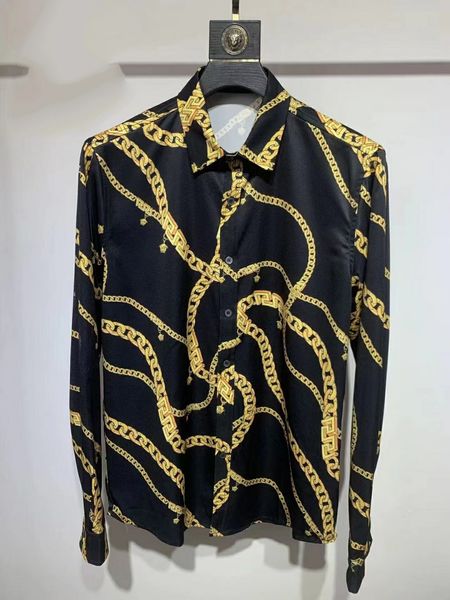 

2022 mens designer beautiful printing shirts - us size shirts - new mens designer long sleeve shirts, White;black