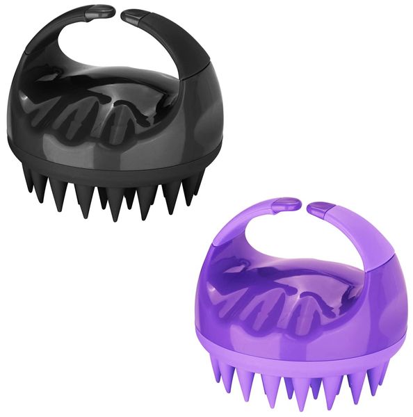 

hair brushes l scalp masr shampoo brush sile scrubber for exfoliating imp growturple black drop delivery 2022 cissors amlse, Silver