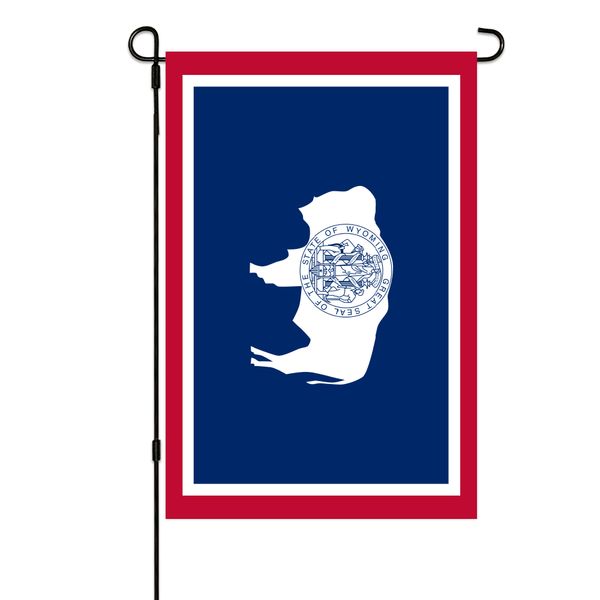 

wyoming state garden flags 30x45cm vertical double sided outdoor welcome banner for yard outdoor decor