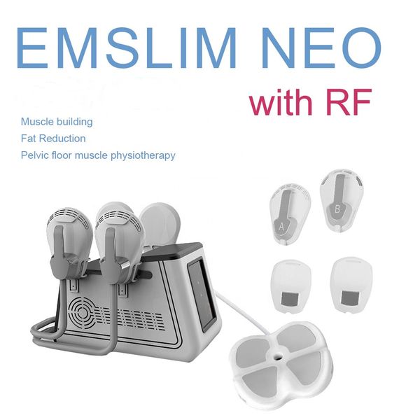 

emslim neo portable sculpting machine hiemt body contouring 4 handle ems electromagnetic muscle stimulator cellulite reduction butt lift fat