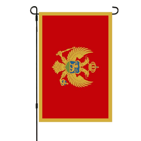 

montenegro garden flags 30x45cm vertical double sided outdoor welcome banner for yard outdoor decor