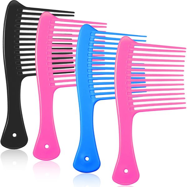 

hair brushes wide tooth combs detangling comb big jumbo rake for thick long and curly mixed colors drop delivery 2022 rimmer amoth, Silver