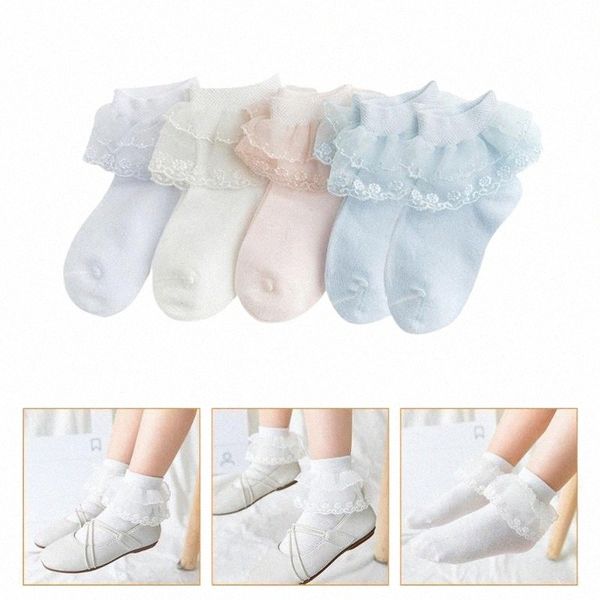

men's shorts men's shorts 5 pairs cotton socks lace thin short boat for kids 0-2 years old r2ue#, White;black
