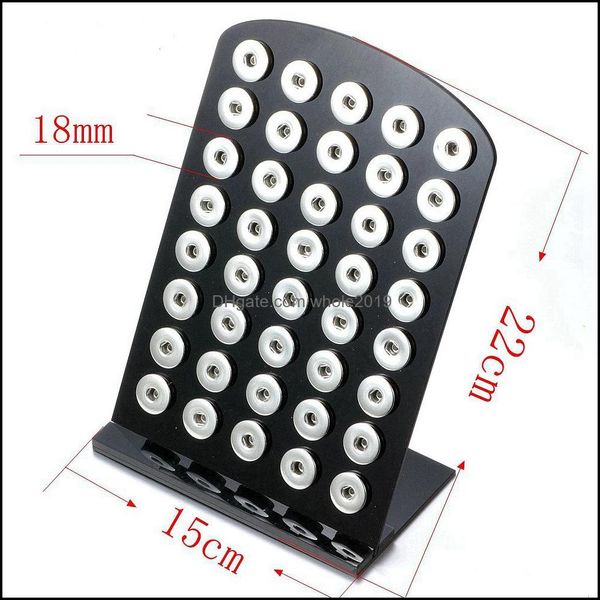 

other black acrylic 18mm 12mm snap button display for 40pcs snaps storage jewelry soft displays holder drop delivery 2021 dhseller2010 dhgop, Black;white