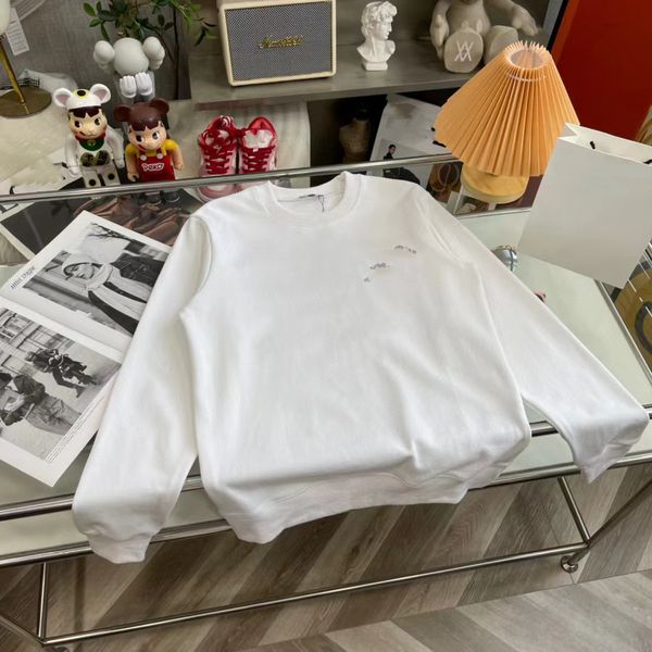 

designer version hoodie handmade dio 2022 autumn and winter new embroidered letter logo white men and women same style round neck sweater, Blue;black
