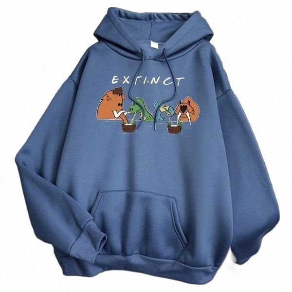 

men's hoodies & sweatshirts men's hoodies & sweatshirts anime extinct cartoon print man causal loose harajuku sweatshirt autumn wi, Black