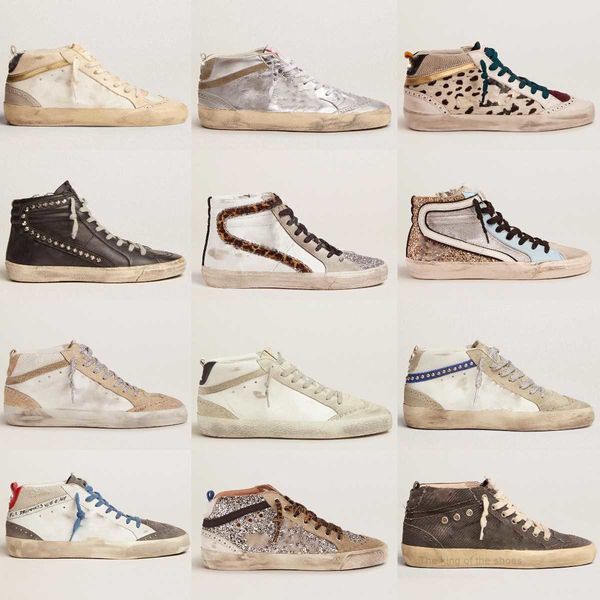 

sneakers high-shoe casual shoes man trainers golden mid star classic leopard dirty